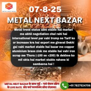 Aaj ka metal iron scrap bhav aur price prediction