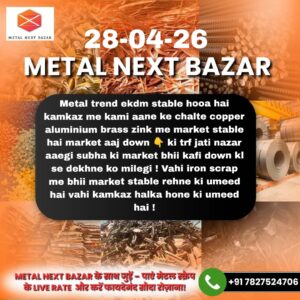 2026 के लिए मेटल प्राइस प्रेडिक्शन जिसमें लोहे, तांबे और एल्युमिनियम के संभावित भाव दिखाए गए हैं
